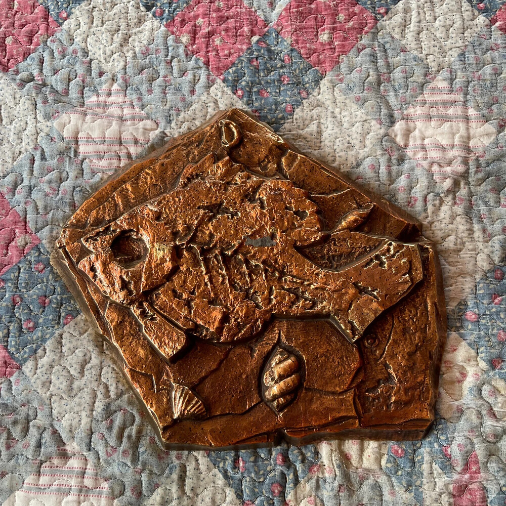 Syroco Fish Fossil Wall Plaques 7174